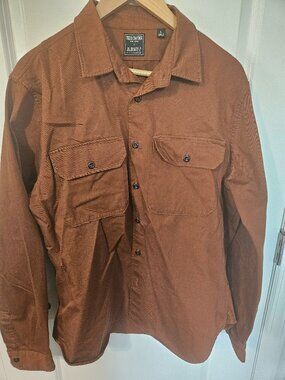 Todd Snyder Two Pocket Utility Shirt Brick Red Large